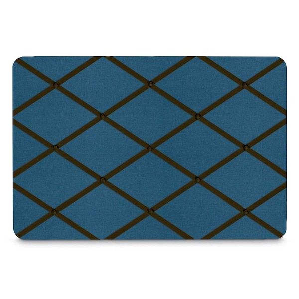 United Visual Products 60"x36" 2-Door Enclosed Outdoor Letterboard, Blue Felt/Bronze UV1162DPLUS-BRONZE-BLUE - main